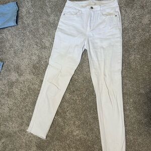 SHEIN Women's Classic White Skinny Jeans